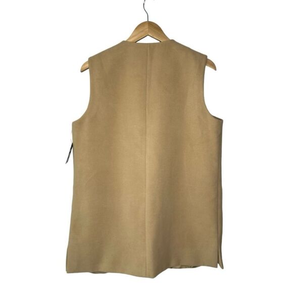 Crown & Ivy Women’s L Brushed Long Open Front Vest NWT - Picture 2 of 7